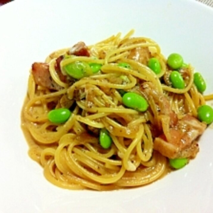 ベーコンと枝豆のクリームパスタ レシピ 作り方 By Sprout Recipe 楽天レシピ ベーコンと枝豆のクリームパスタ レシピ 作り方 By Sprout Recipe 楽天レシピ